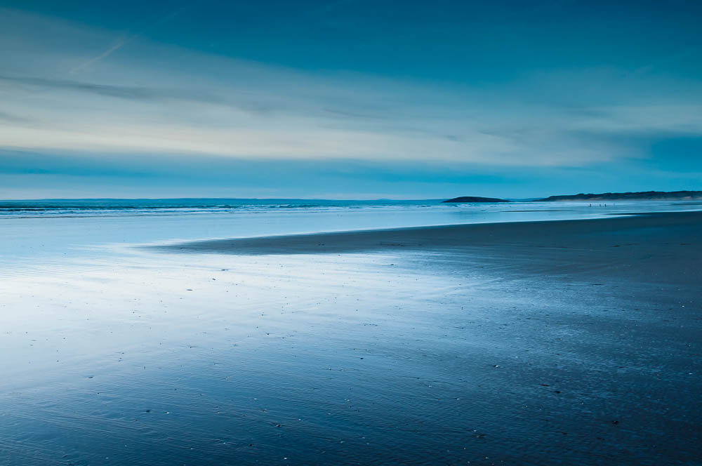 After sunset on Rhossili Bay